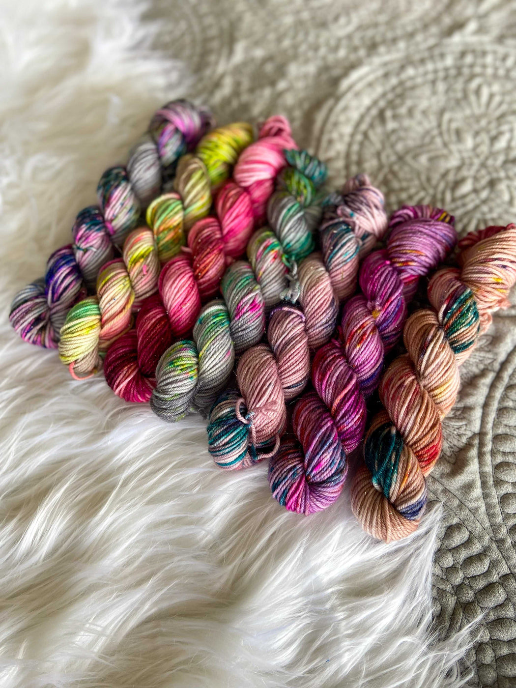 Garden Party /// OOAK Minis Collection - Ruby and Roses Yarn