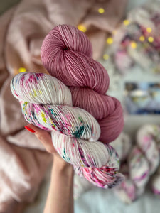 Glitzy /// Pre-Order - Ruby and Roses Yarn - Hand Dyed Yarn