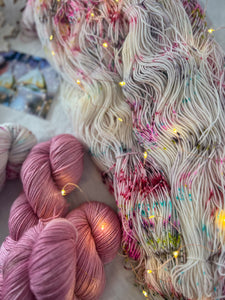 Glitzy /// Pre-Order - Ruby and Roses Yarn - Hand Dyed Yarn