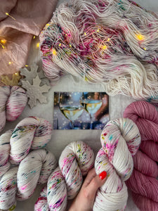 Glitzy /// Pre-Order - Ruby and Roses Yarn - Hand Dyed Yarn