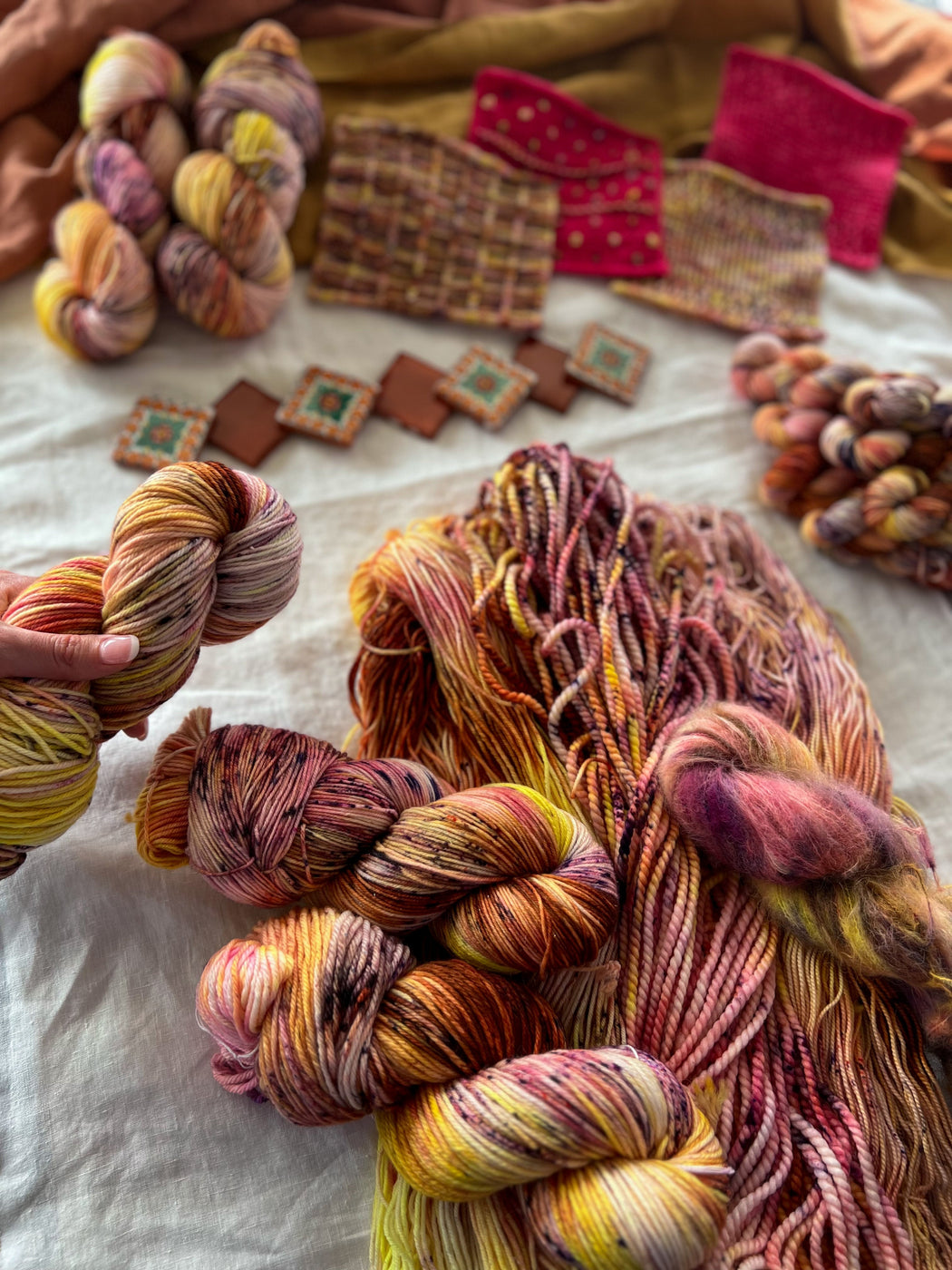 Golden Alley - Ruby and Roses Yarn - Hand Dyed Yarn