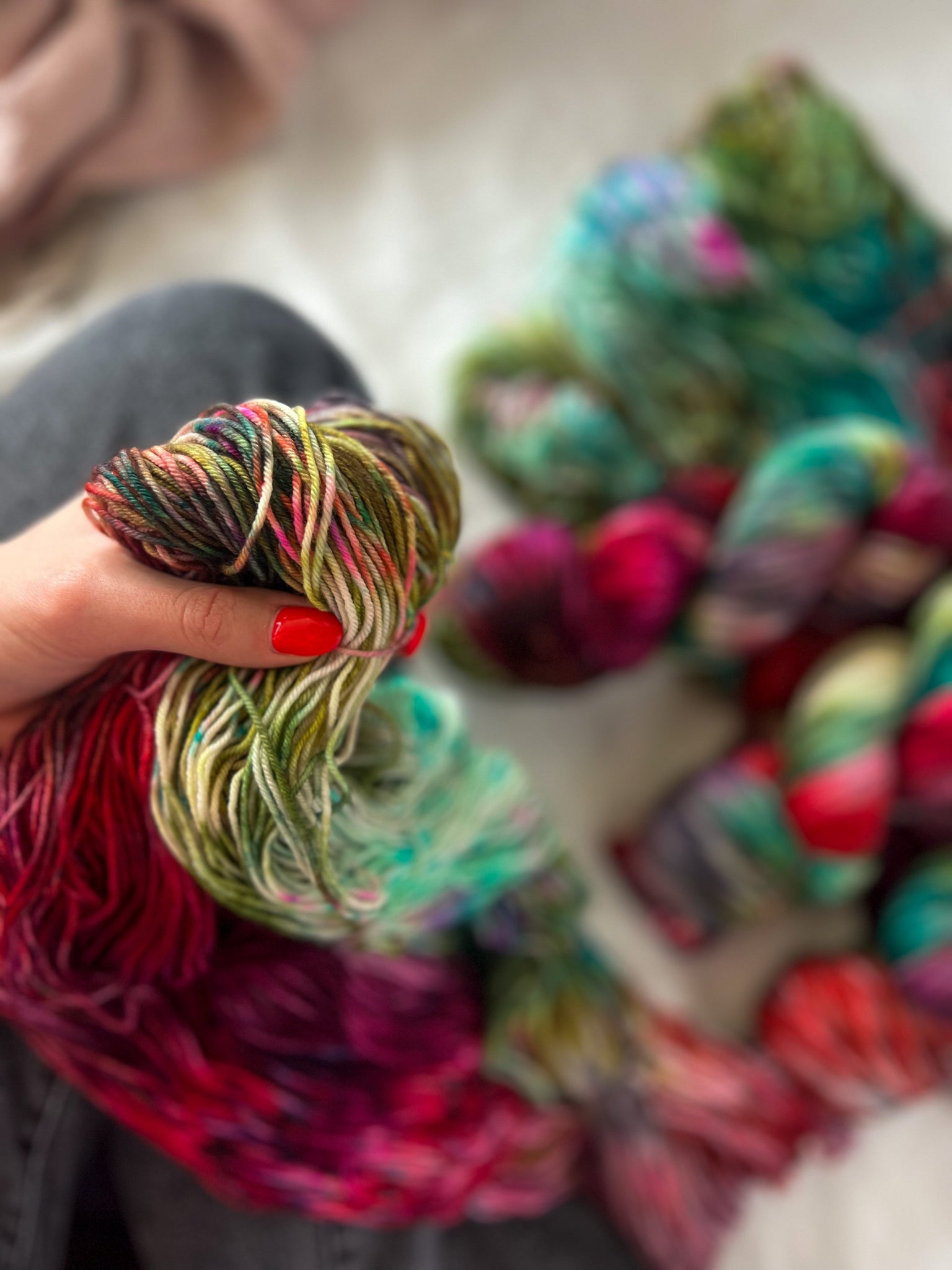 Home For The Holidays /// Pre-Order - Ruby and Roses Yarn - Hand Dyed Yarn