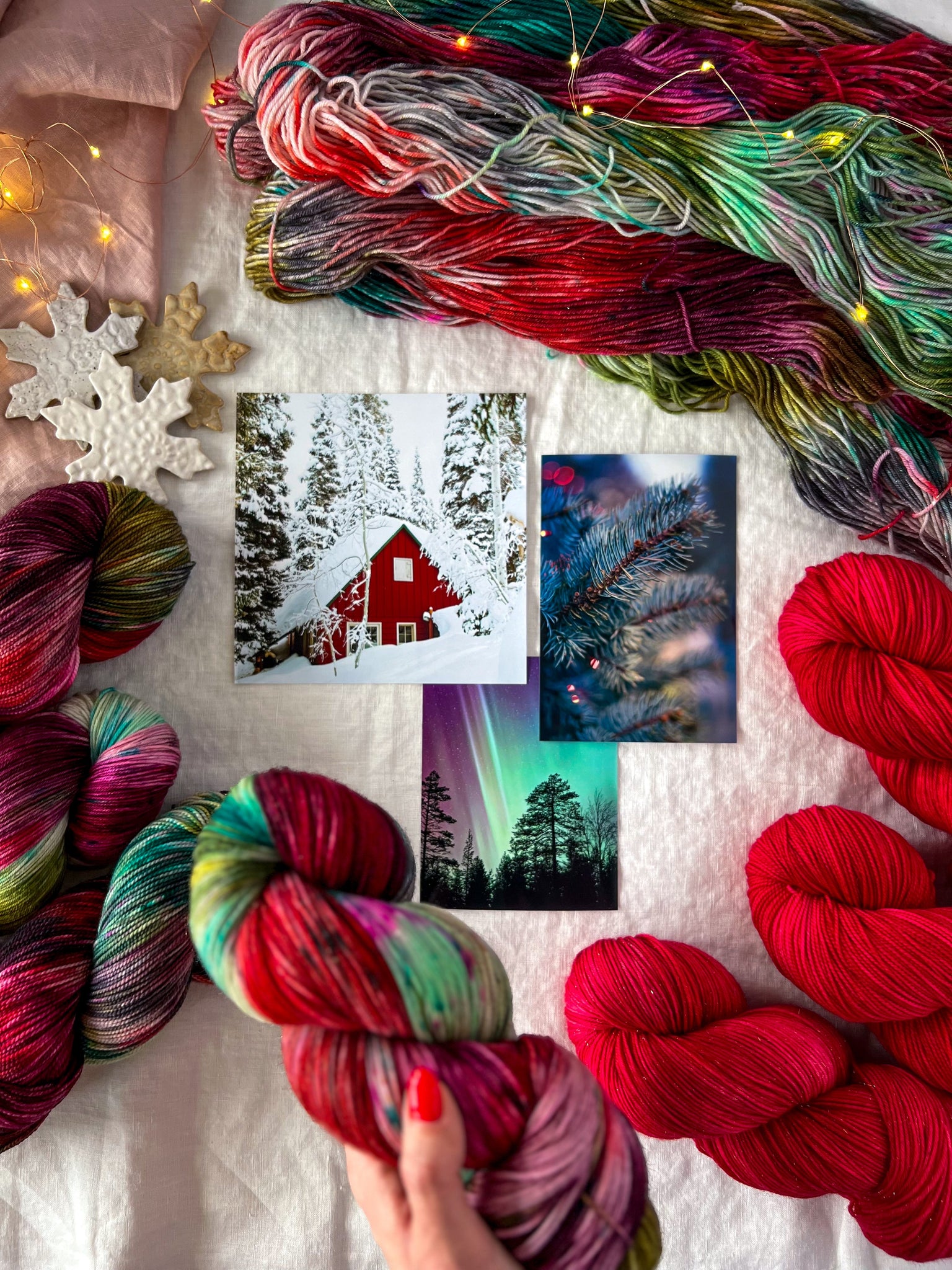 Home For The Holidays /// Pre-Order - Ruby and Roses Yarn - Hand Dyed Yarn