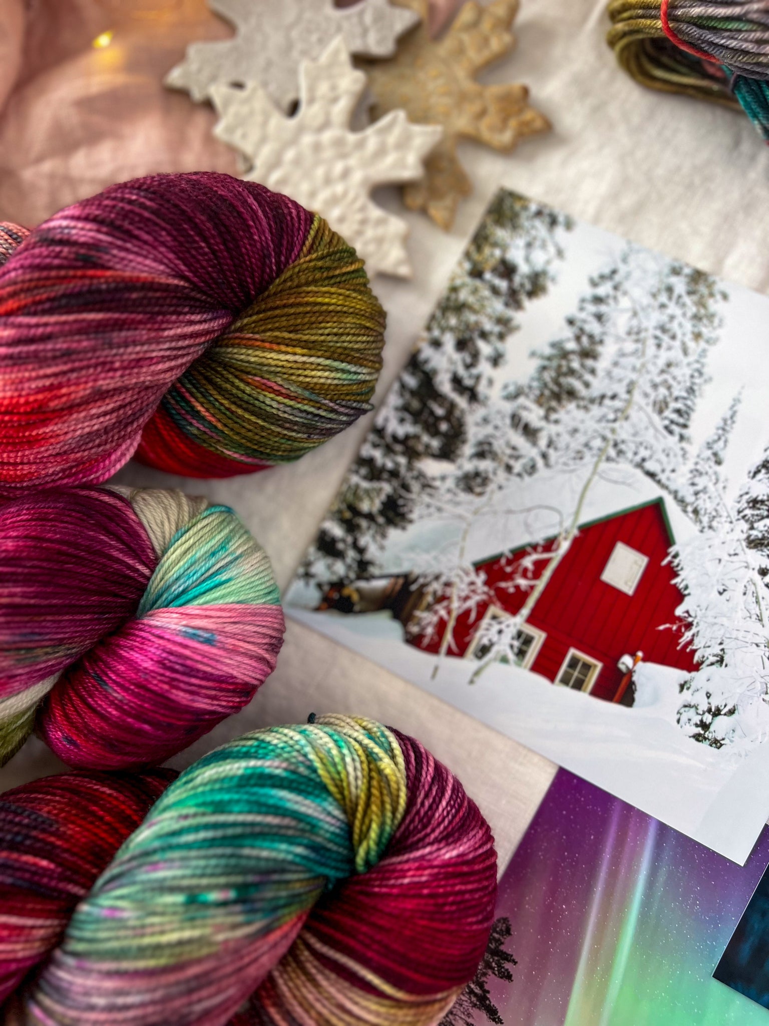 Home For The Holidays /// Pre-Order - Ruby and Roses Yarn - Hand Dyed Yarn