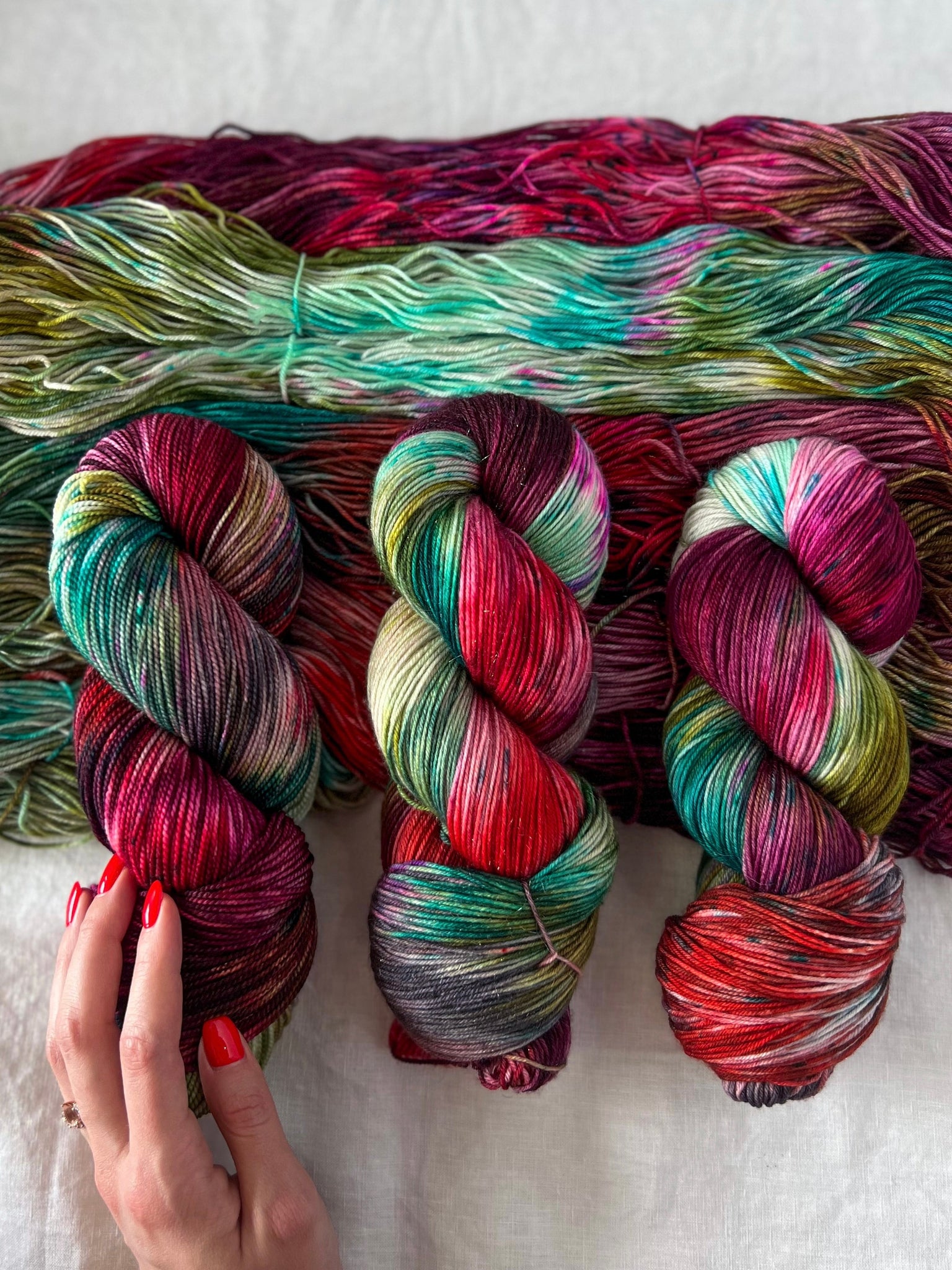 Home For The Holidays /// Pre-Order - Ruby and Roses Yarn - Hand Dyed Yarn