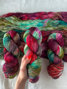 Home For The Holidays /// Pre-Order - Ruby and Roses Yarn - Hand Dyed Yarn