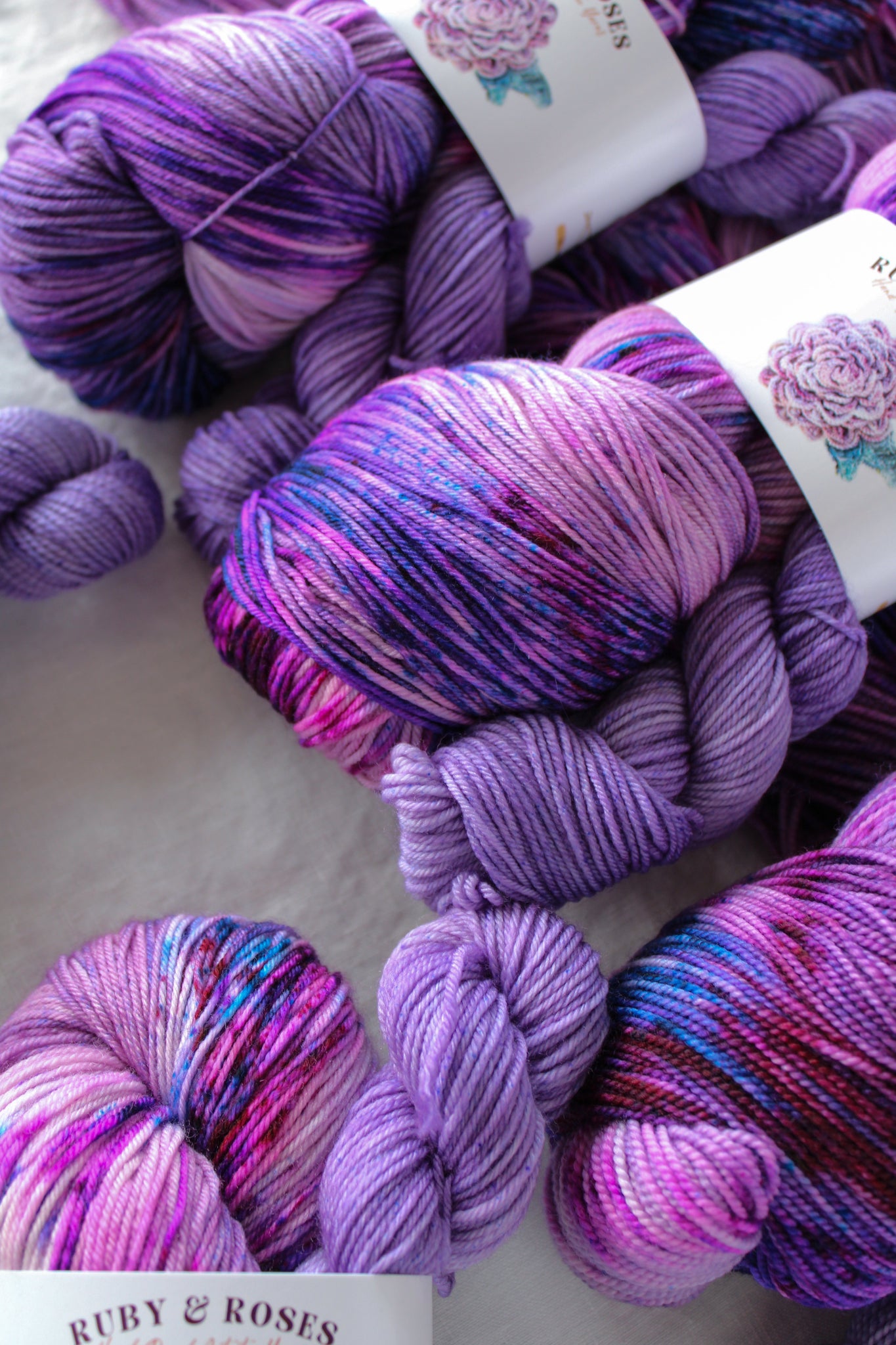 Lavender Haze - Sock Set /// Pre-Order - Ruby and Roses Yarn - Hand Dyed Yarn