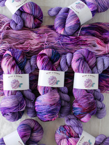 Lavender Haze - Sock Set /// Pre-Order - Ruby and Roses Yarn - Hand Dyed Yarn