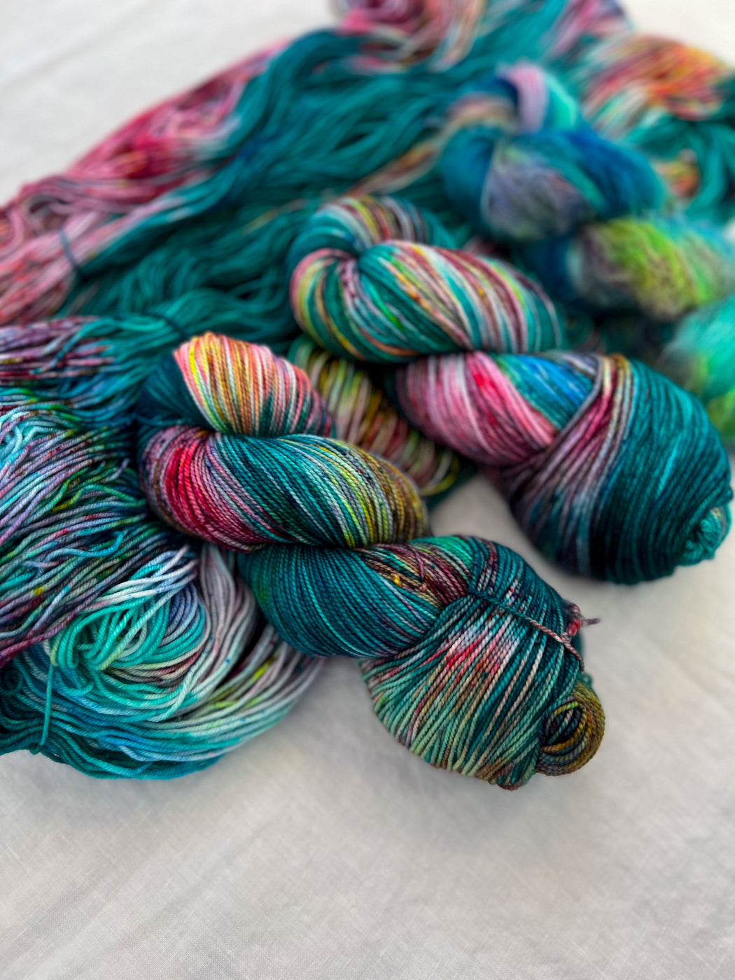 Love in Stitches /// Collab - Ruby and Roses Yarn - Hand Dyed Yarn