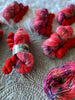 Lovely Aroma /// OOAK Sock Set - Ruby and Roses Yarn