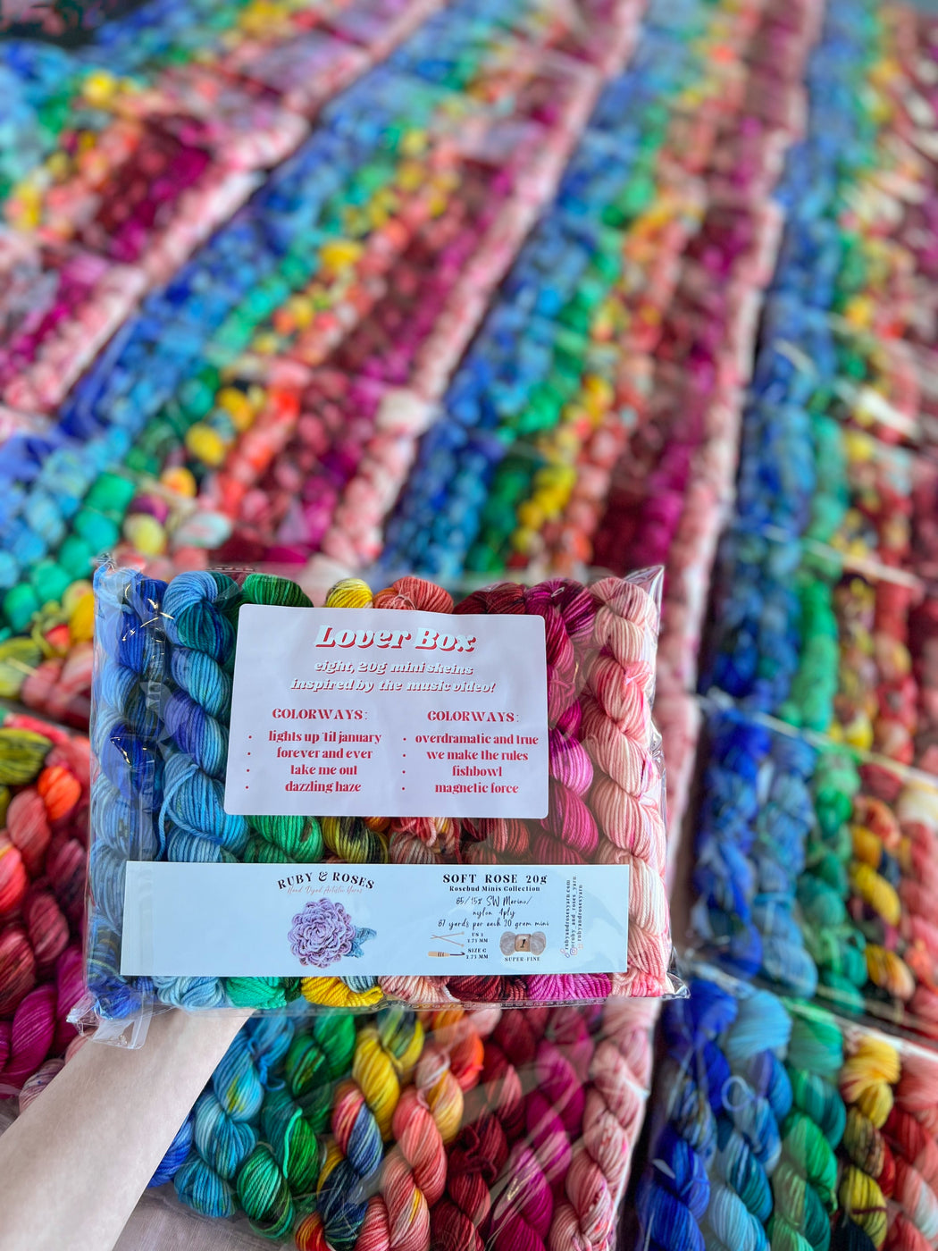 Lover Box - Ruby and Roses Yarn - Hand Dyed Yarn