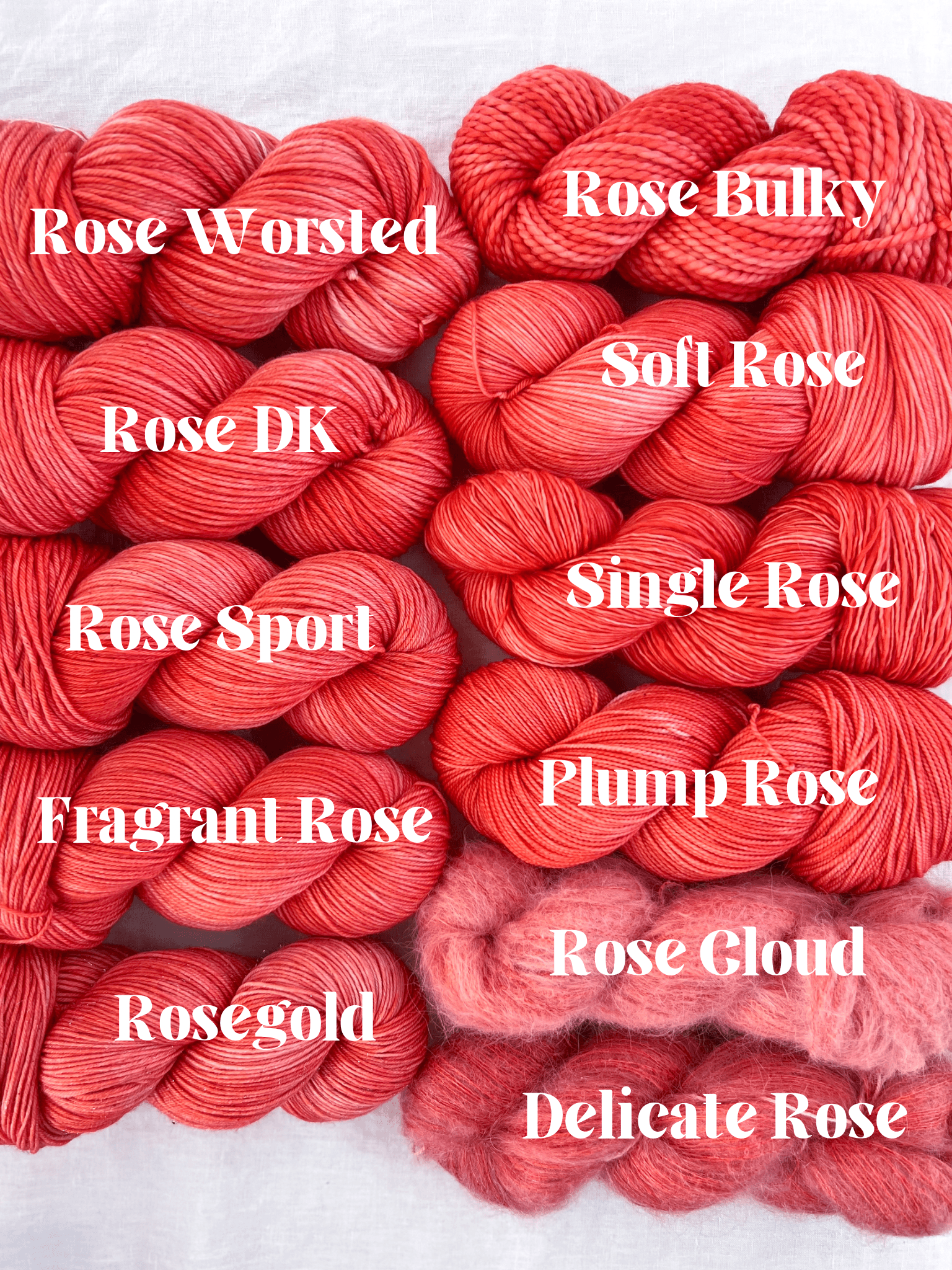 Hand Dyed Artistic Yarns - Ruby and Roses Yarn