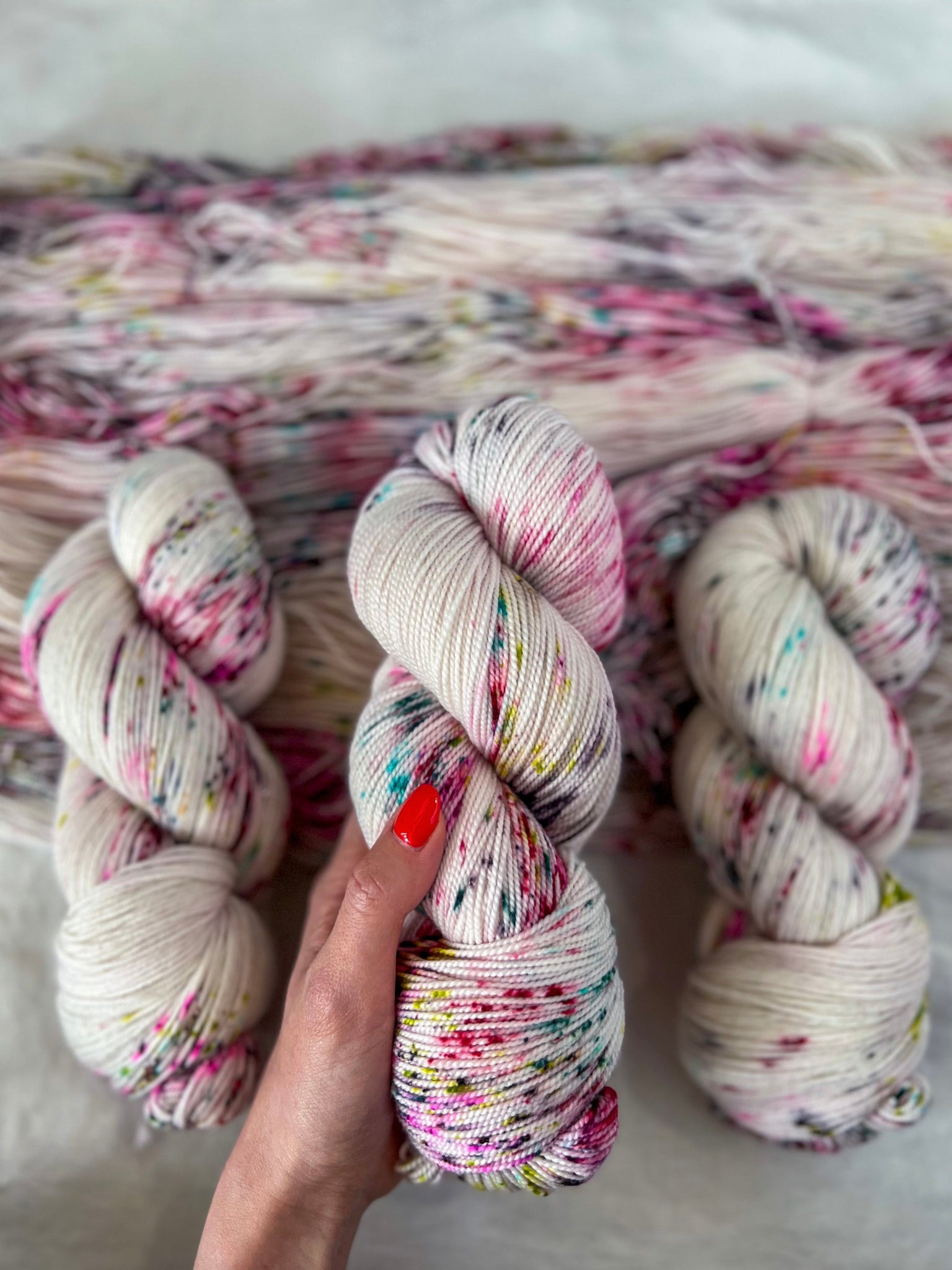 Mistletoe Mixer /// Pre-Order - Ruby and Roses Yarn - Hand Dyed Yarn