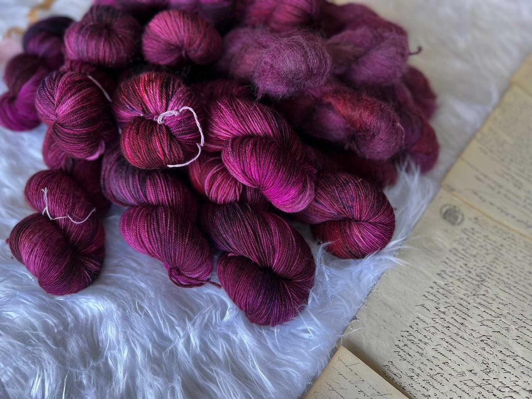 Montblanc - Ruby and Roses Yarn - Hand Dyed Yarn