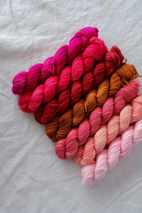 New Romantics - Minis Collections /// Pre-Order - Ruby and Roses Yarn - Hand Dyed Yarn