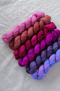 New Romantics - Minis Collections /// Pre-Order - Ruby and Roses Yarn - Hand Dyed Yarn