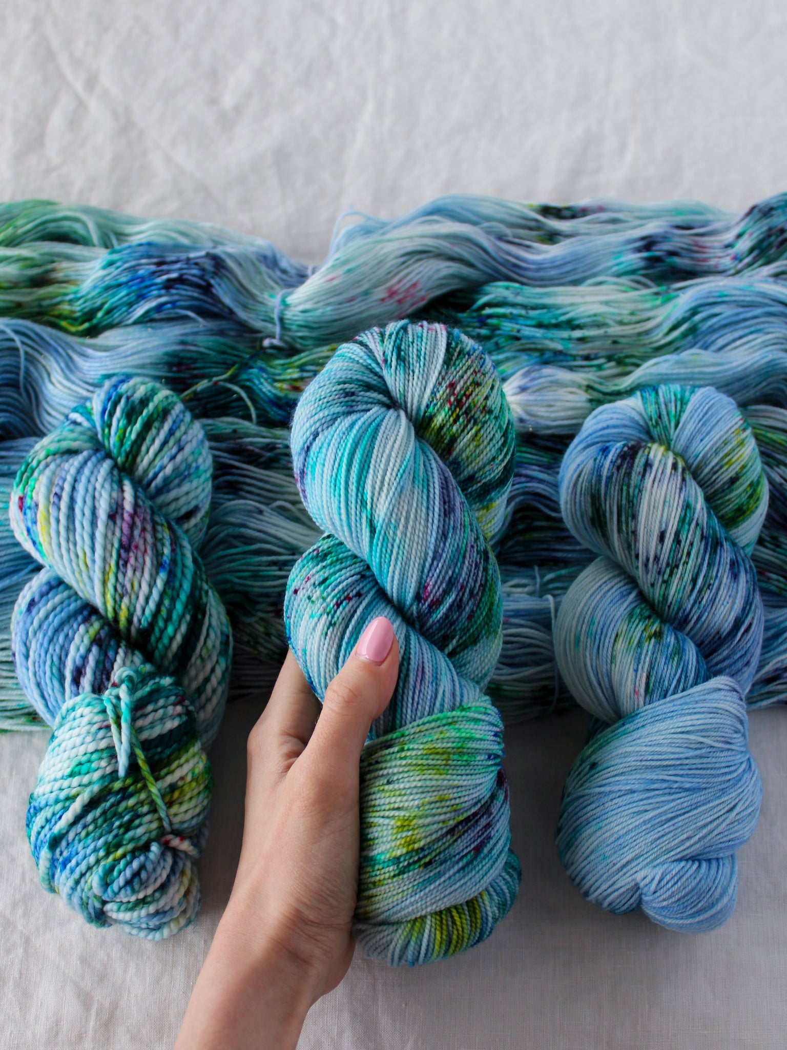 Hand Dyed Artistic Yarns - Ruby and Roses Yarn