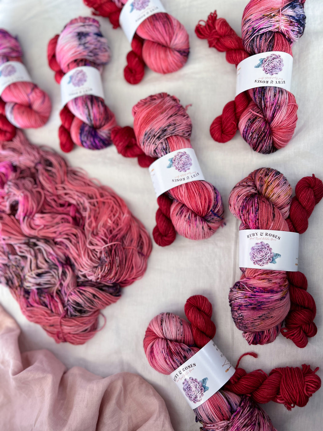 Pombaline /// Sock Set - Ruby and Roses Yarn - Hand Dyed Yarn