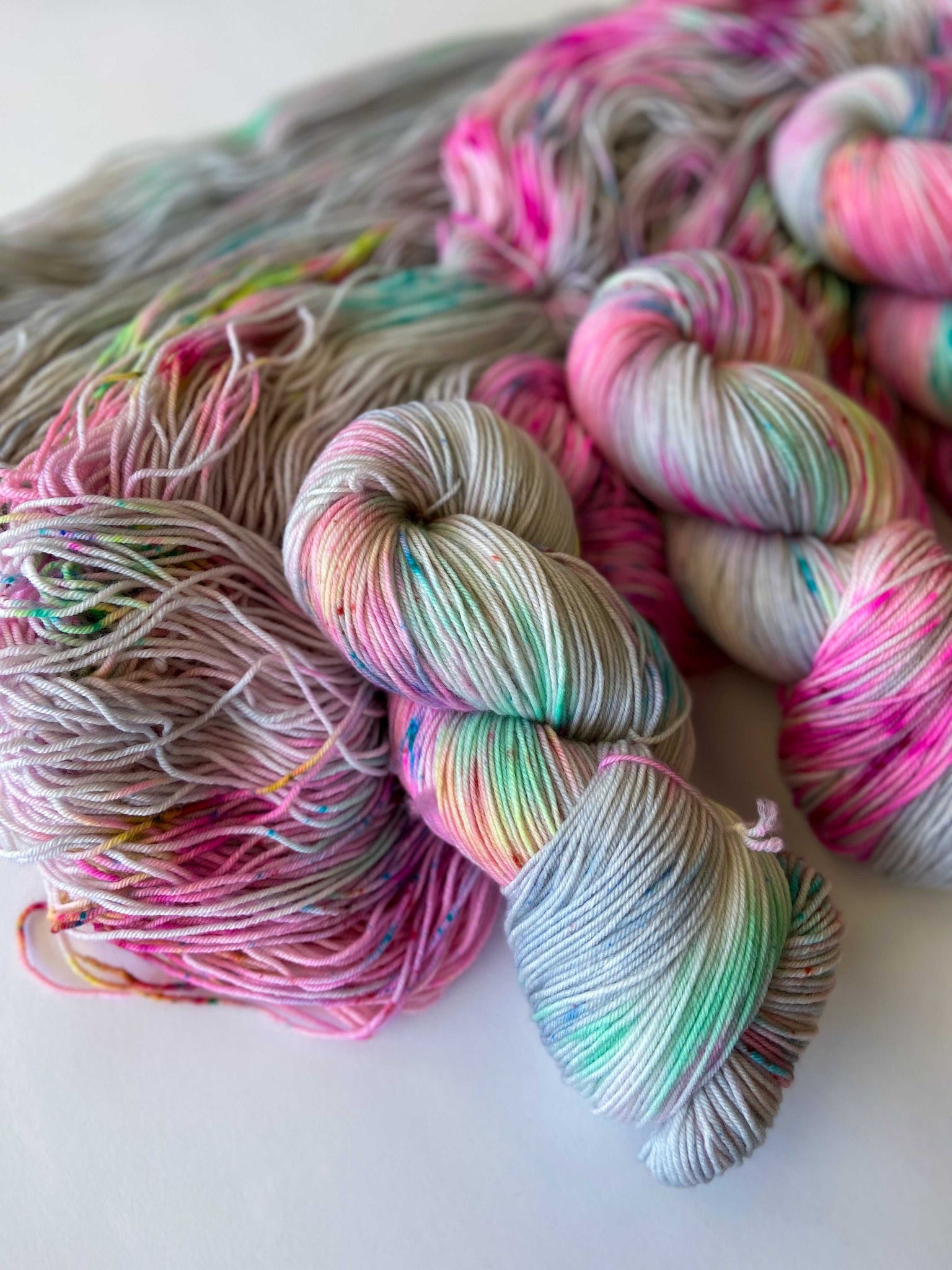 Hand Dyed Artistic Yarns - Ruby and Roses Yarn