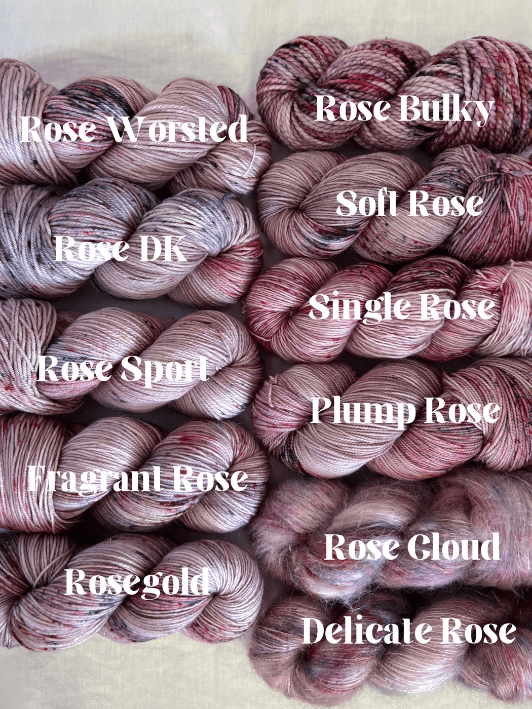 Promenade - Ruby and Roses Yarn - Hand Dyed Yarn