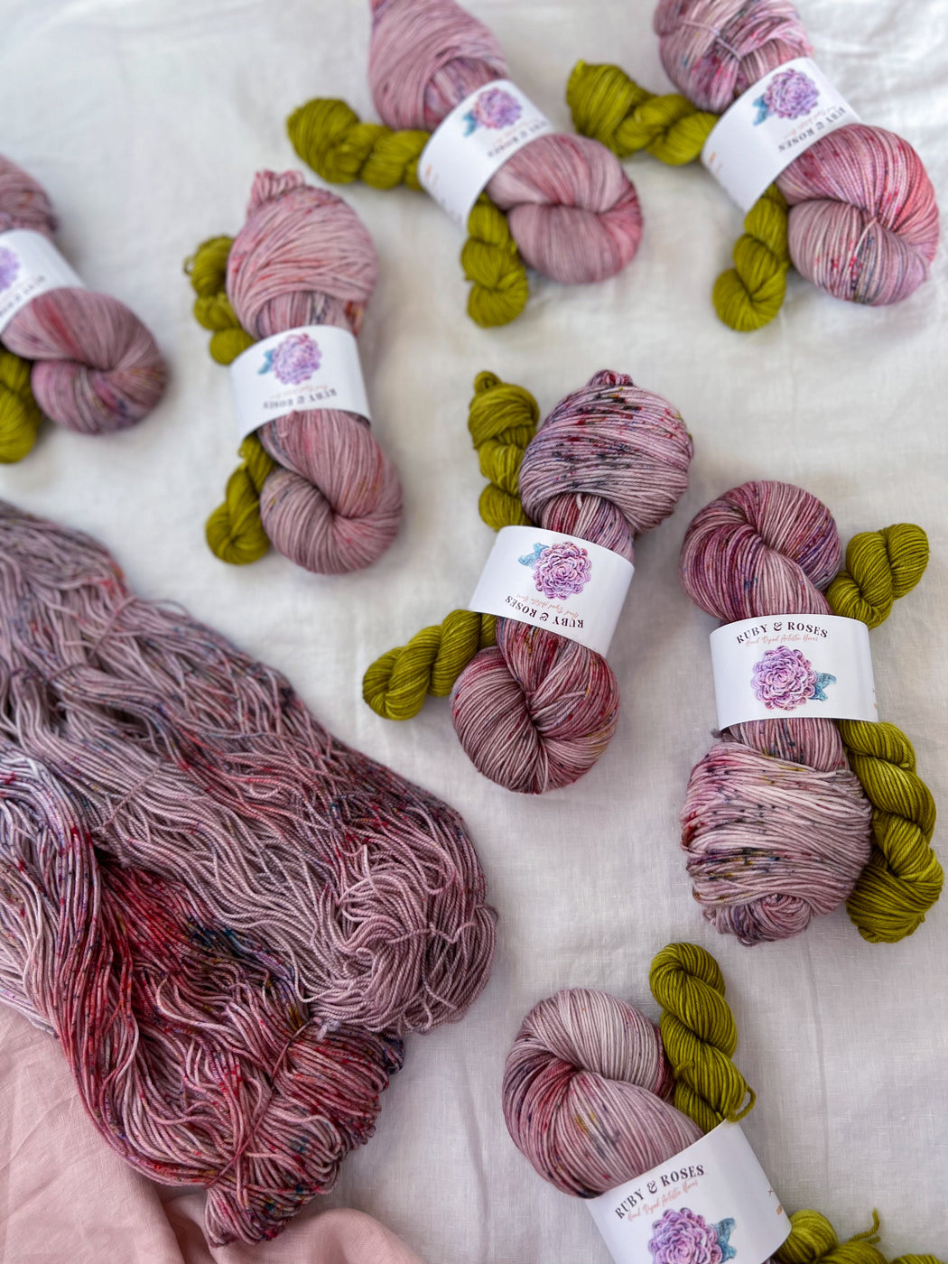 Promenade /// Sock Set - Ruby and Roses Yarn - Hand Dyed Yarn