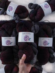 Reputation - Sock Set /// Pre-Order - Ruby and Roses Yarn - Hand Dyed Yarn