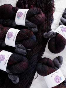 Reputation - Sock Set /// Pre-Order - Ruby and Roses Yarn - Hand Dyed Yarn