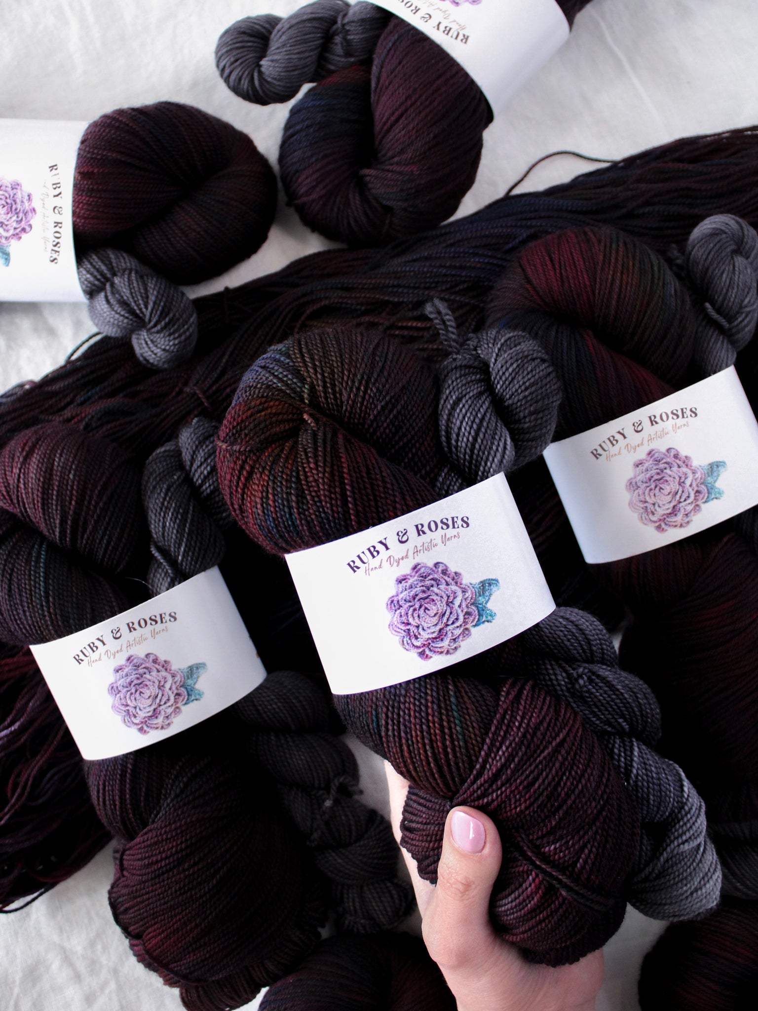 Reputation - Sock Set /// Pre-Order - Ruby and Roses Yarn - Hand Dyed Yarn