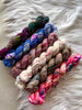 Sampler no. 3 - Ruby and Roses Yarn - Hand Dyed Yarn