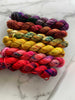 Saturday Sun /// OOAK Minis Collection - Ruby and Roses Yarn - Hand Dyed Yarn