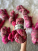 Sojourner /// OOAK Sock Set - Ruby and Roses Yarn - Hand Dyed Yarn