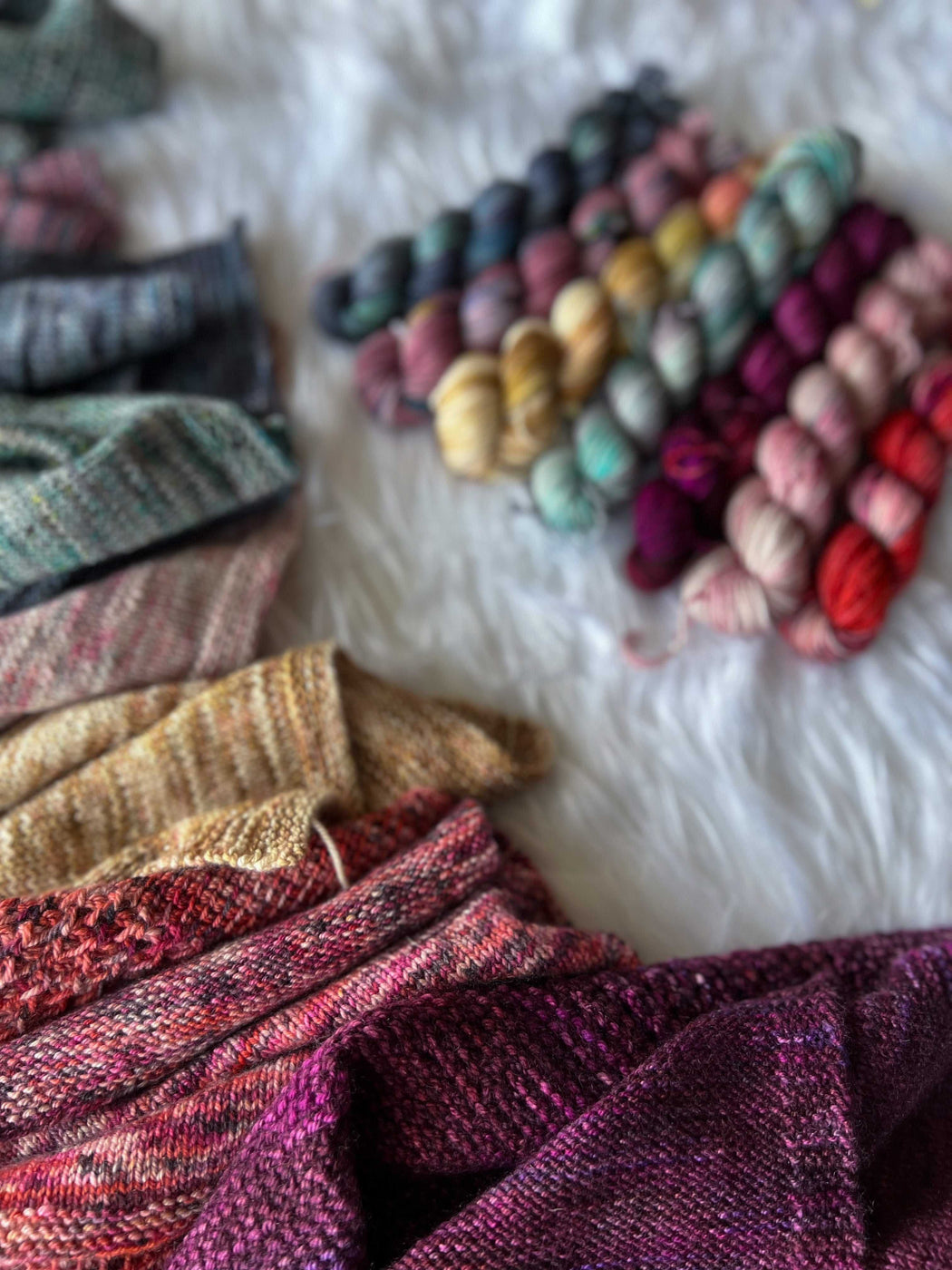 Speckled Mini Set • The Letter Writer Collection - Ruby and Roses Yarn - Hand Dyed Yarn