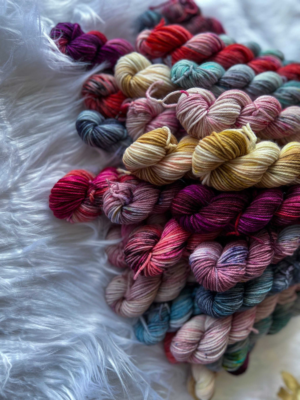 Speckled Mini Set • The Letter Writer Collection - Ruby and Roses Yarn - Hand Dyed Yarn