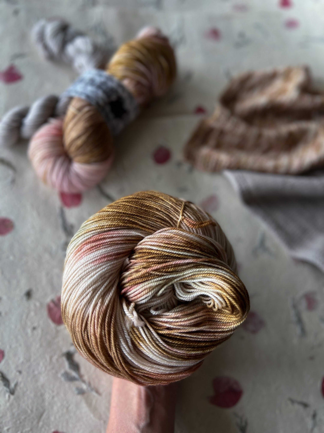 Stationary Sock Set - Ruby and Roses Yarn - Hand Dyed Yarn