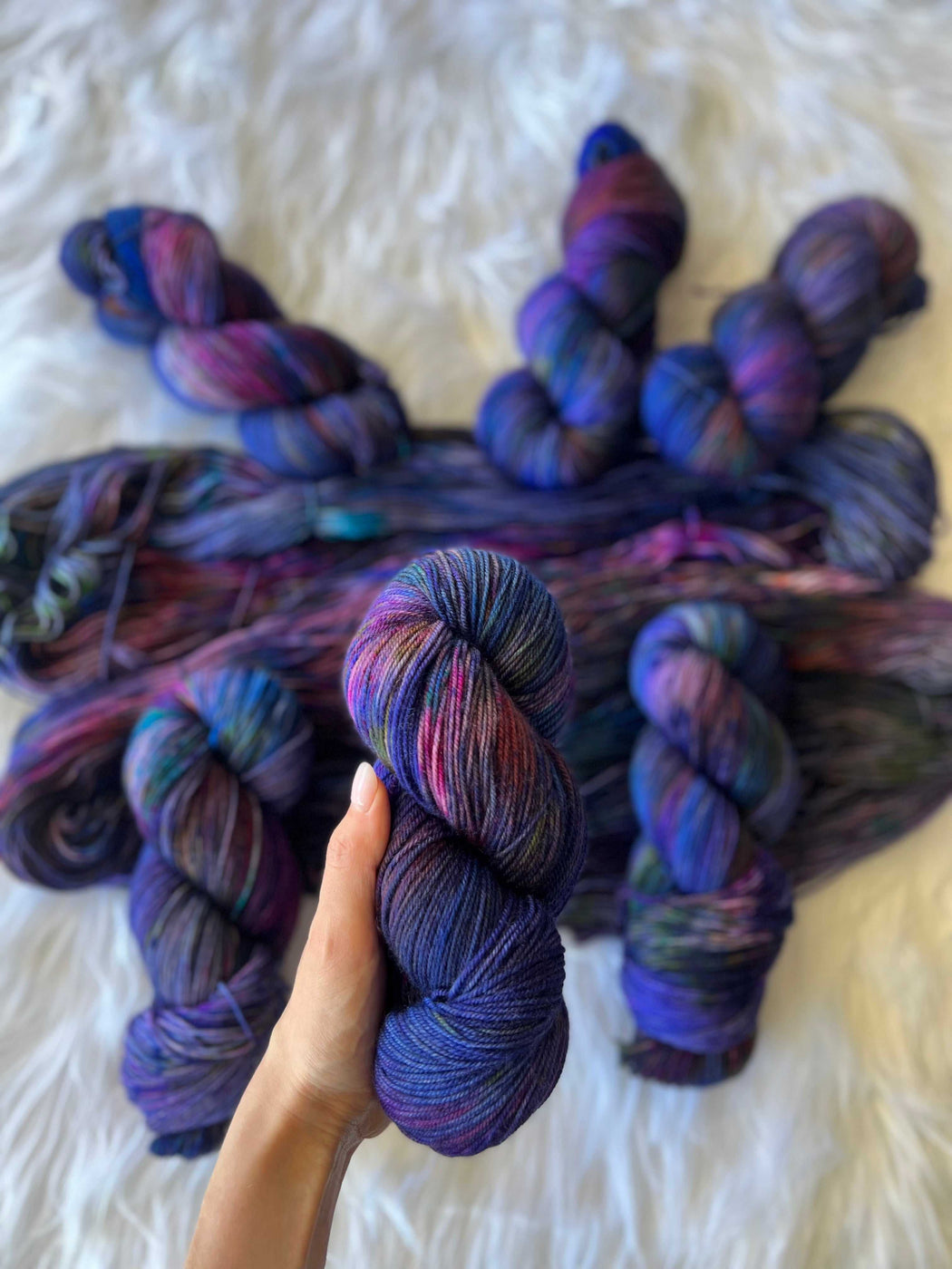 Stormy Shore - Ruby and Roses Yarn - Hand Dyed Yarn