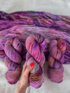 Subzero Sundown /// Pre-Order - Ruby and Roses Yarn - Hand Dyed Yarn