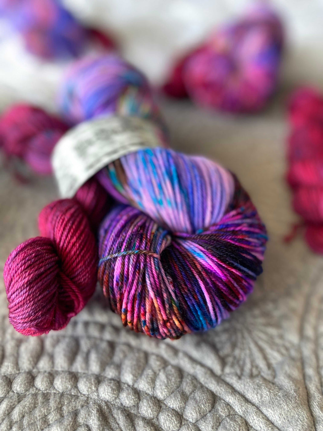 Summer Wind Sock Set - Ruby and Roses Yarn - Hand Dyed Yarn