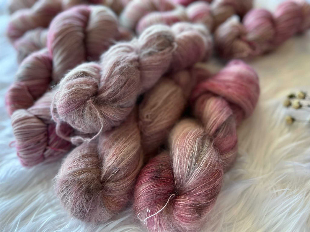 Tattered Pages - Ruby and Roses Yarn - Hand Dyed Yarn