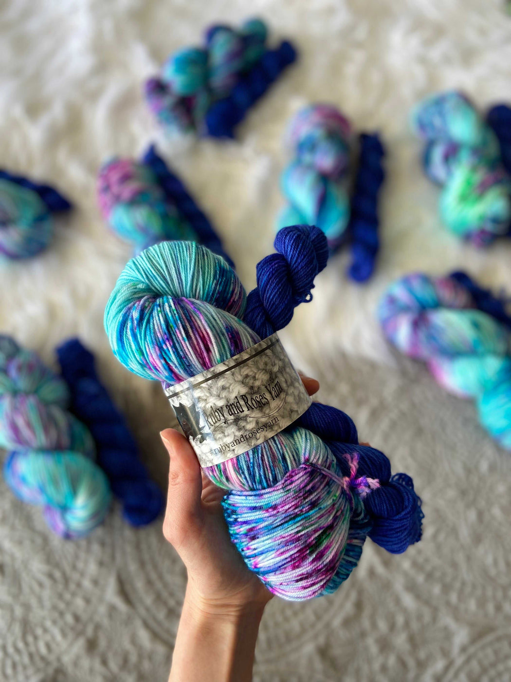 Torch Lake /// Sock Set - Ruby and Roses Yarn - Hand Dyed Yarn