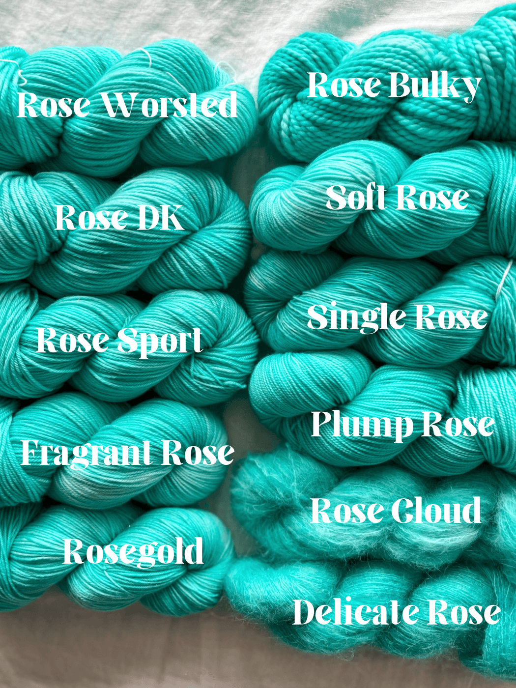 Tranquility - Ruby and Roses Yarn - Hand Dyed Yarn
