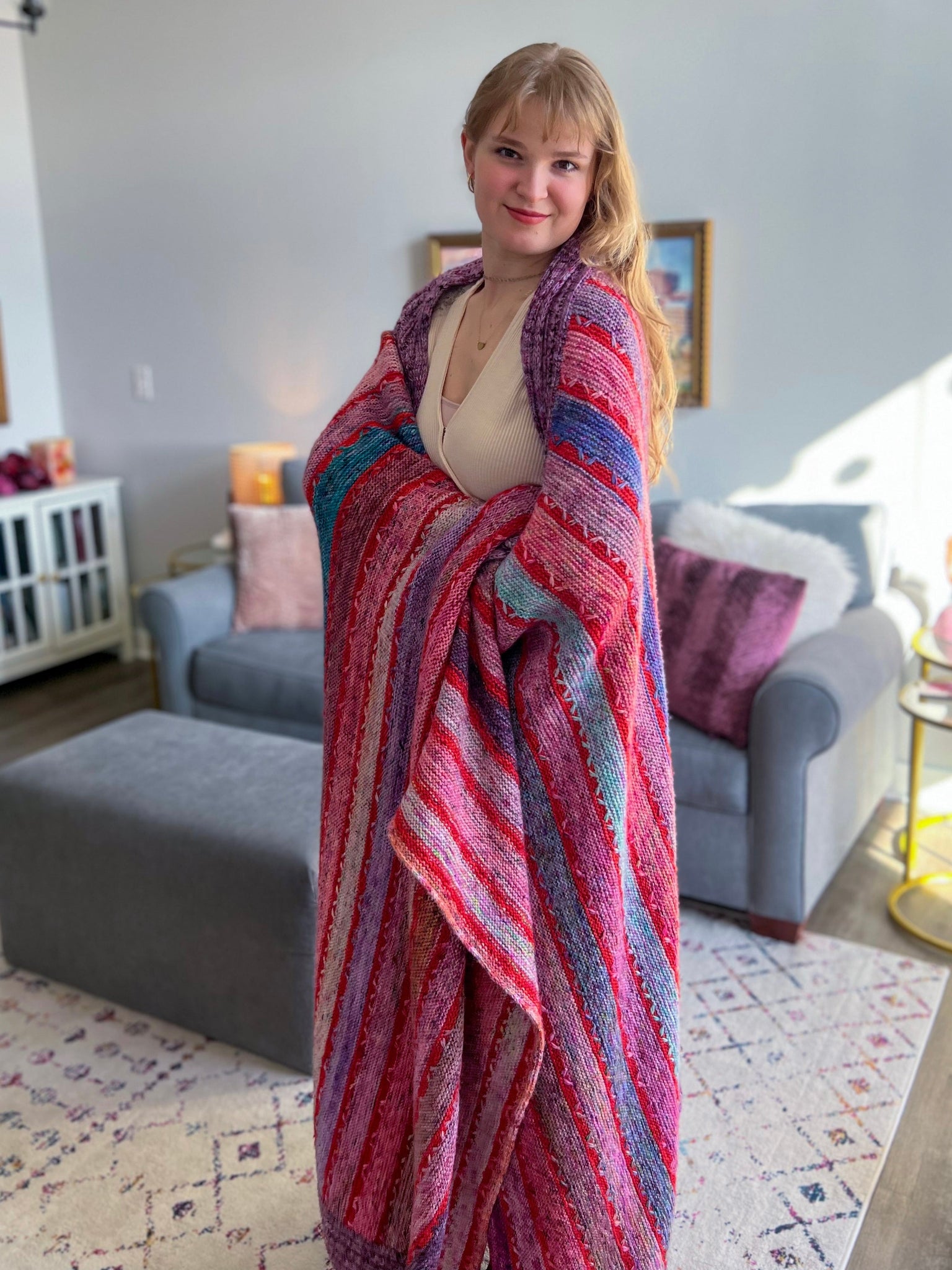 Ruby And Roses Traveler's Blanket /// Digital Pattern – Ruby and Roses Yarn