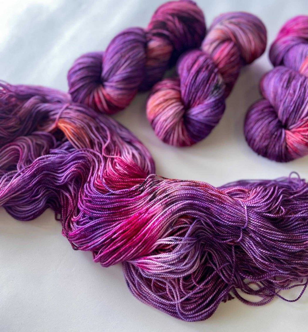 Victorian - Ruby and Roses Yarn - Hand Dyed Yarn