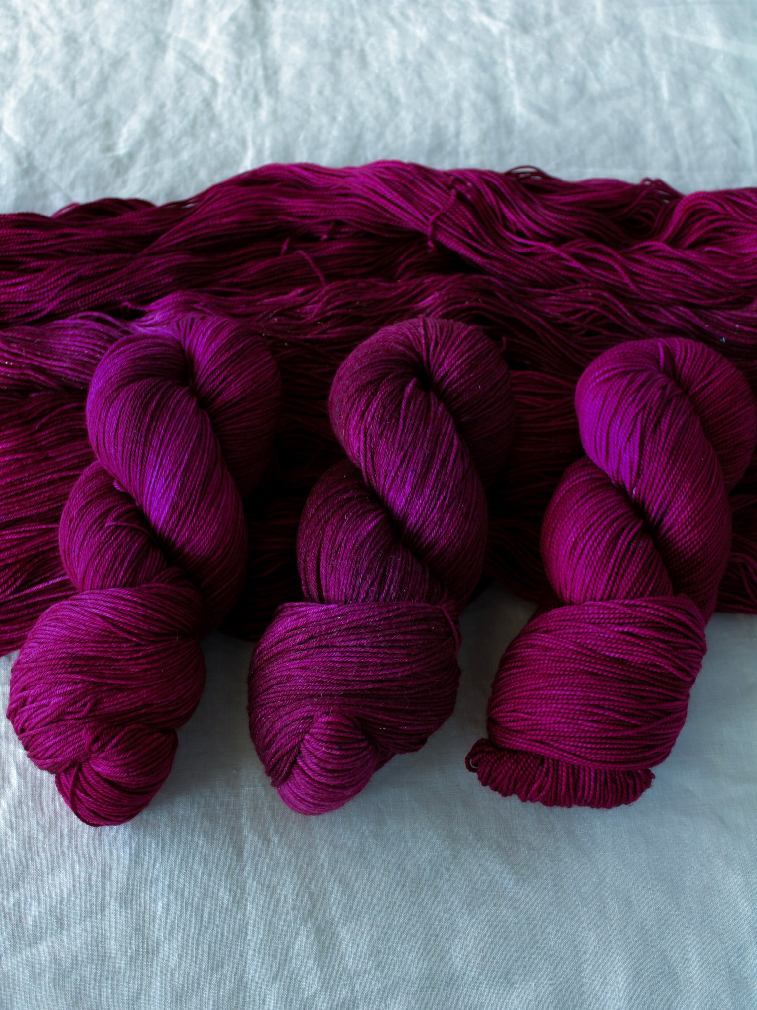Hand Dyed Artistic Yarns - Ruby and Roses Yarn