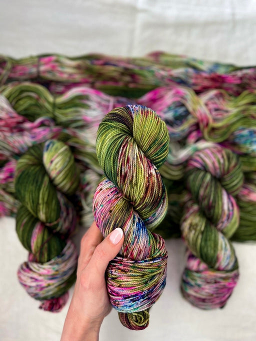 Whispering Pines - Ruby and Roses Yarn - Hand Dyed Yarn