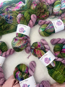 Whispering Pines /// Sock Set - Ruby and Roses Yarn - Hand Dyed Yarn