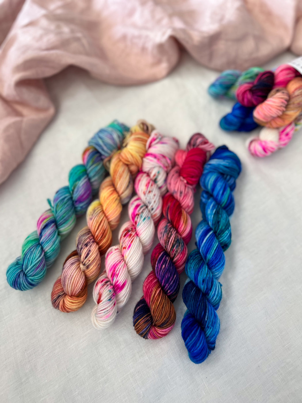 Yarn-ary Flight No. 1 - Ruby and Roses Yarn - Hand Dyed Yarn