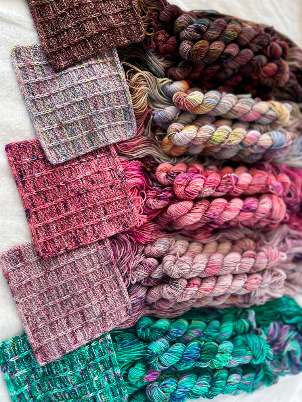 Yarn-ary Flight No. 2 - Ruby and Roses Yarn - Hand Dyed Yarn